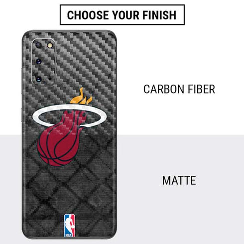 NBA Miami Heat Dark Rust Galaxy S20 Skin