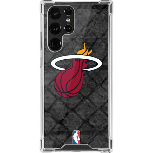 NBA Miami Heat Dark Rust Galaxy S22 Ultra Clear Case