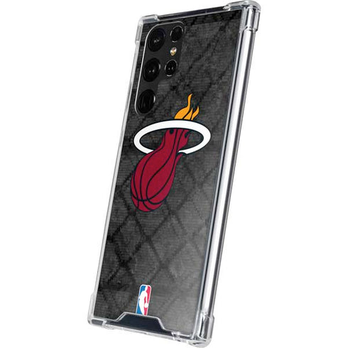 NBA Miami Heat Dark Rust Galaxy S22 Ultra Clear Case