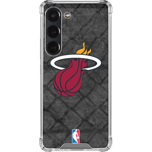 NBA Miami Heat Dark Rust Galaxy S23 Clear Case