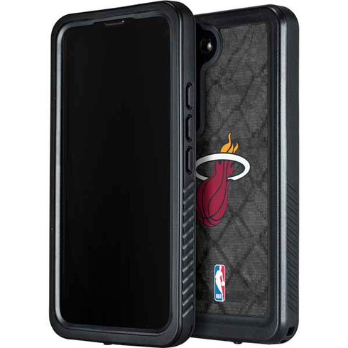 NBA Miami Heat Dark Rust Galaxy S23 Plus Waterproof Case