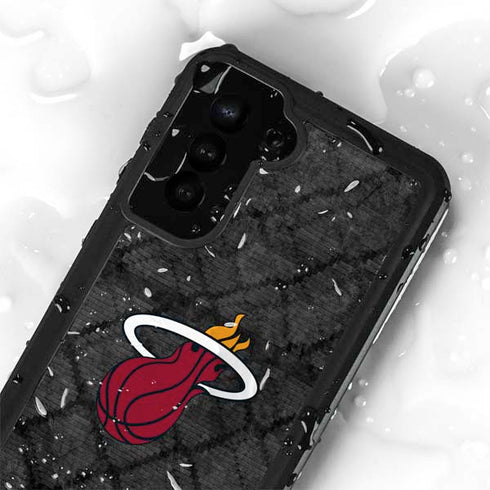 NBA Miami Heat Dark Rust Galaxy S23 Plus Waterproof Case