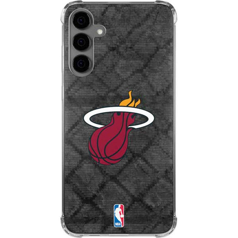 NBA Miami Heat Dark Rust Galaxy S24 Plus Clear Case