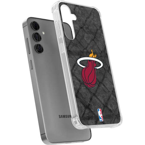 NBA Miami Heat Dark Rust Galaxy S24 Plus Clear Case