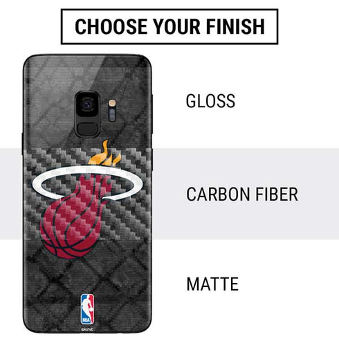 NBA Miami Heat Dark Rust Galaxy S9 Skin
