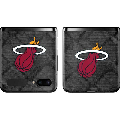 NBA Miami Heat Dark Rust Galaxy Z Flip Skin