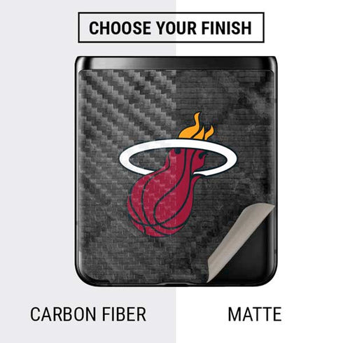 NBA Miami Heat Dark Rust Galaxy Z Flip Skin