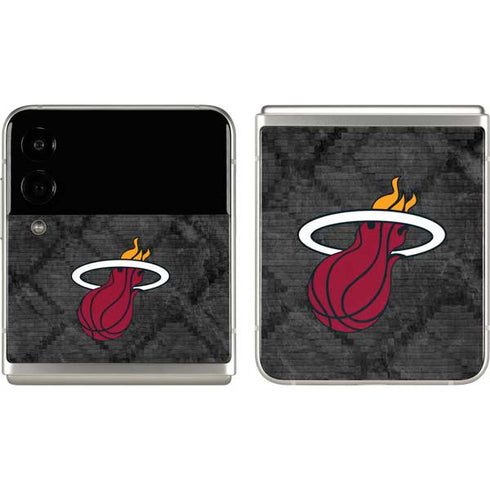 NBA Miami Heat Dark Rust Galaxy Z Flip3 5G Skin