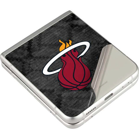 NBA Miami Heat Dark Rust Galaxy Z Flip3 5G Skin