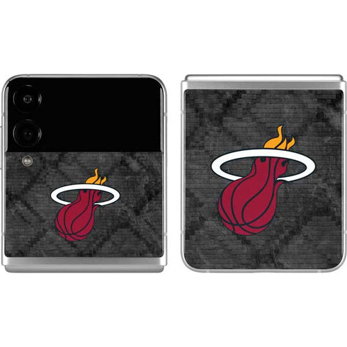 NBA Miami Heat Dark Rust Galaxy Z Flip4 5G Skin