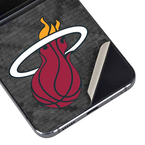 NBA Miami Heat Dark Rust Galaxy Z Flip5 5G Skin