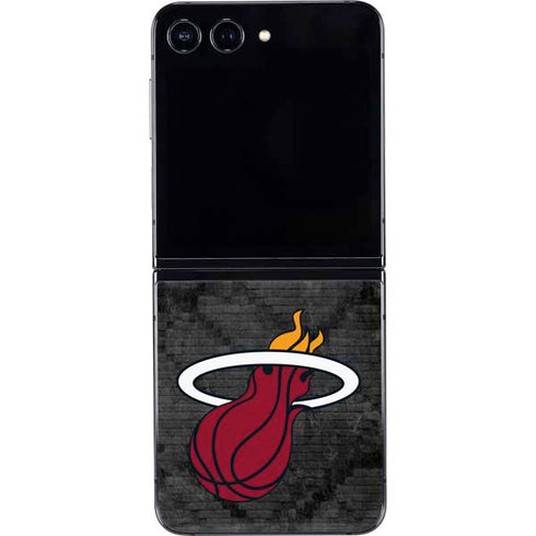 NBA Miami Heat Dark Rust Galaxy Z Flip5 5G Skin