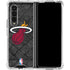 NBA Miami Heat Dark Rust Galaxy Z Fold4 5G Clear Case