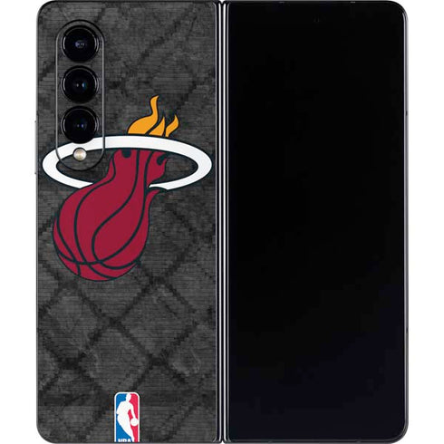 NBA Miami Heat Dark Rust Galaxy Z Fold4 5G Skin