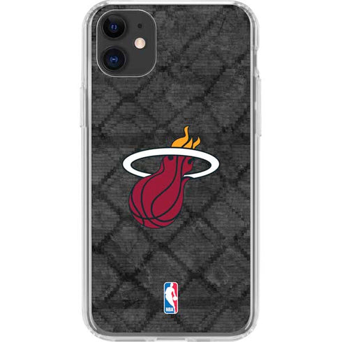 NBA Miami Heat Dark Rust iPhone 11 Clear Case