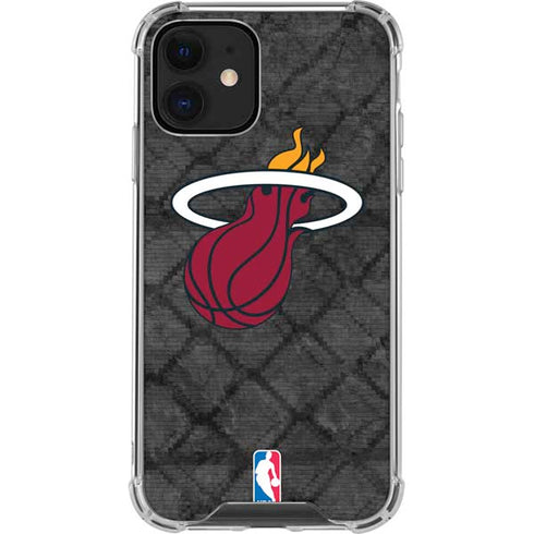 NBA Miami Heat Dark Rust iPhone 12 Mini Clear Case