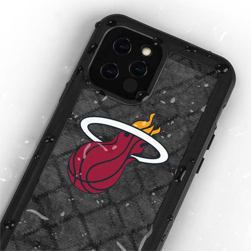NBA Miami Heat Dark Rust iPhone 12 Pro Waterproof Case