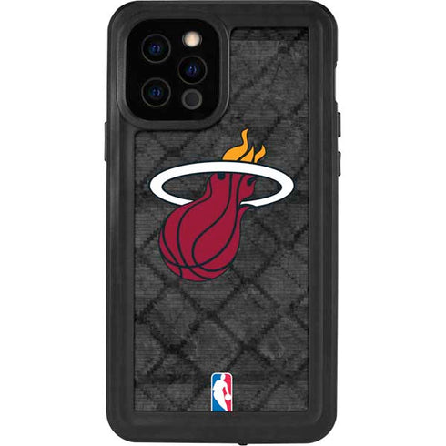 NBA Miami Heat Dark Rust iPhone 12 Pro Waterproof Case