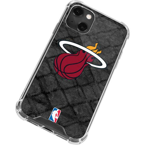 NBA Miami Heat Dark Rust iPhone 13 Mini Clear Case