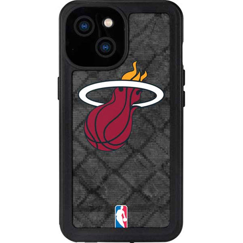 NBA Miami Heat Dark Rust iPhone 13 Mini Waterproof Case