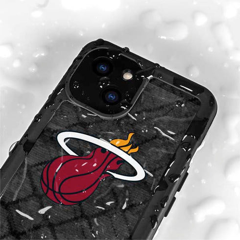 NBA Miami Heat Dark Rust iPhone 13 Mini Waterproof Case