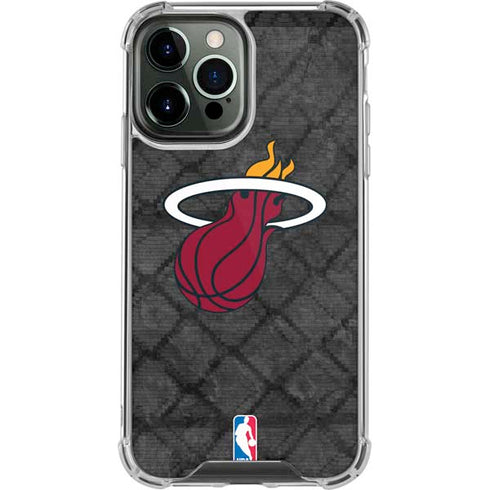 NBA Miami Heat Dark Rust iPhone 13 Pro Max Clear Case