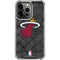 NBA Miami Heat Dark Rust iPhone 14 Pro Clear Case