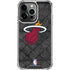 NBA Miami Heat Dark Rust iPhone 14 Pro Clear Case