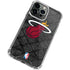 NBA Miami Heat Dark Rust iPhone 15 Pro Clear Case