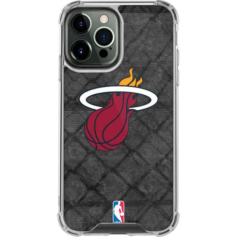 NBA Miami Heat Dark Rust iPhone 15 Pro Max Clear Case