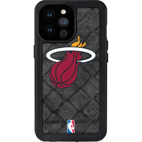 NBA Miami Heat Dark Rust iPhone 14 Pro Max Waterproof Case