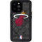NBA Miami Heat Dark Rust iPhone 14 Pro Max Waterproof Case