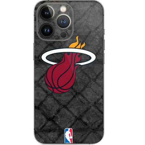NBA Miami Heat Dark Rust iPhone 14 Pro Skin