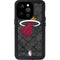 NBA Miami Heat Dark Rust iPhone 14 Pro Waterproof Case