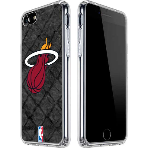 NBA Miami Heat Dark Rust iPhone SE (2nd & 3rd Gen) Clear Case