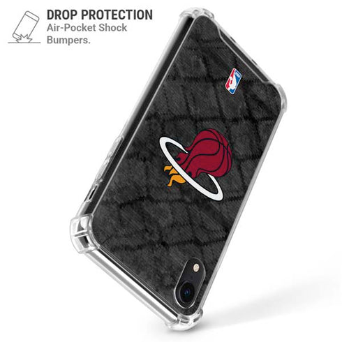 NBA Miami Heat Dark Rust iPhone XR Clear Case