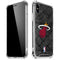 NBA Miami Heat Dark Rust iPhone XS Max Clear Case