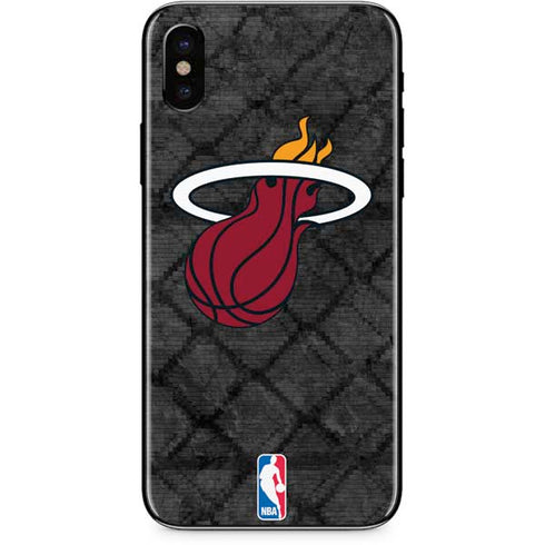 NBA Miami Heat Dark Rust iPhone XS Skin