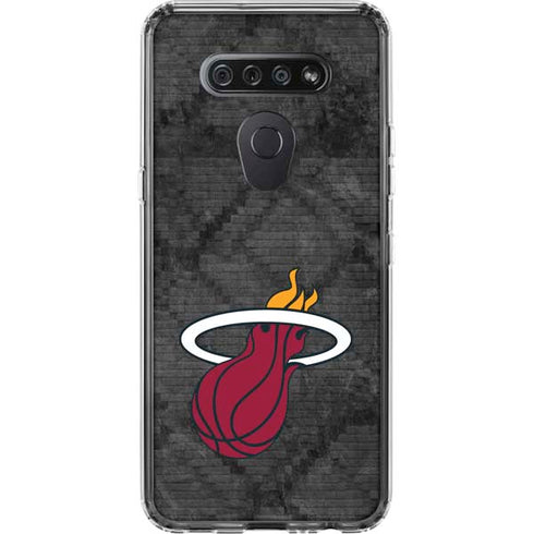 NBA Miami Heat Dark Rust LG K51/Q51 Clear Case