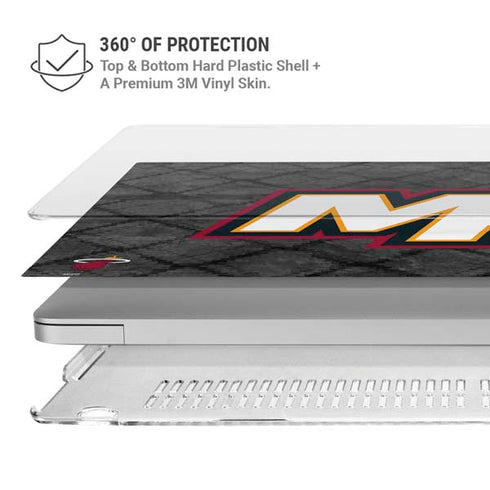 NBA Miami Heat Dark Rust MacBook Air 13in M1 (2021) Case plus Skin