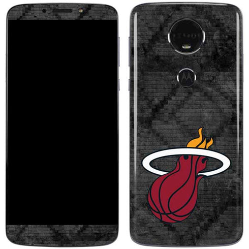 NBA Miami Heat Dark Rust Moto E5 Plus Skin