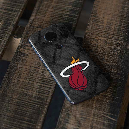 NBA Miami Heat Dark Rust Moto E5 Plus Skin