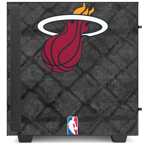 NBA Miami Heat Dark Rust NZXT H510 Compact ATX Mid-Tower Case Skin