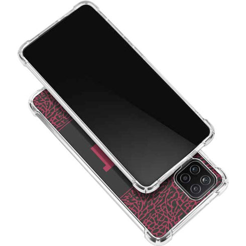 NBA Miami Heat Elephant Print Galaxy A12 Clear Case