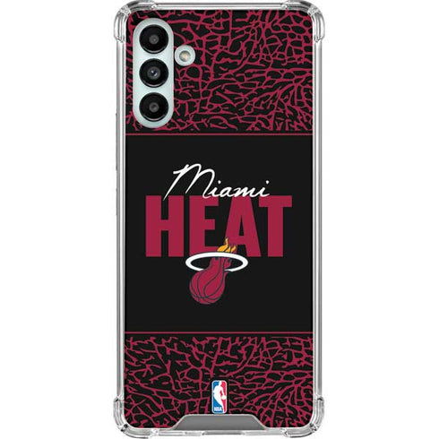 NBA Miami Heat Elephant Print Galaxy A13 5G Clear Case