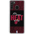 NBA Miami Heat Elephant Print Galaxy A21 Clear Case