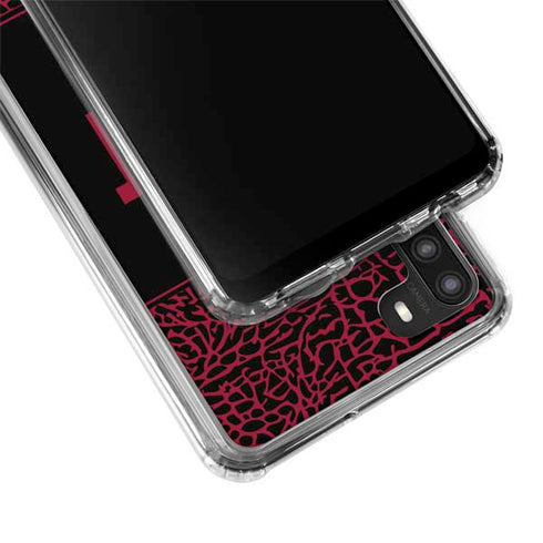 NBA Miami Heat Elephant Print Galaxy A21 Clear Case