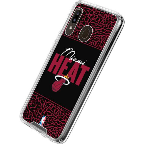 NBA Miami Heat Elephant Print Galaxy A30 Clear Case