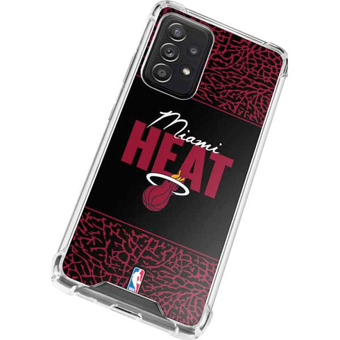 NBA Miami Heat Elephant Print Galaxy A52 5G Clear Case