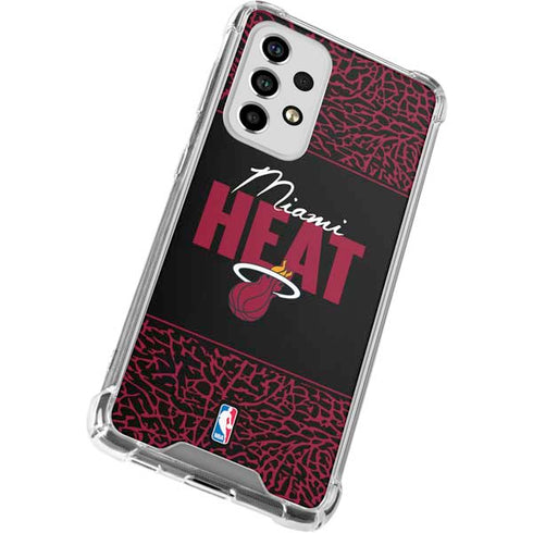 NBA Miami Heat Elephant Print Galaxy A53 5G Clear Case